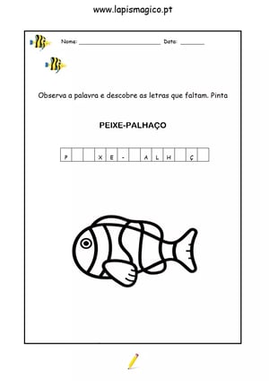 O meu pai é pescador, ficha pdf nº1