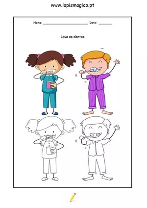 Não quero ficar sem dentes!, ficha pdf nº2