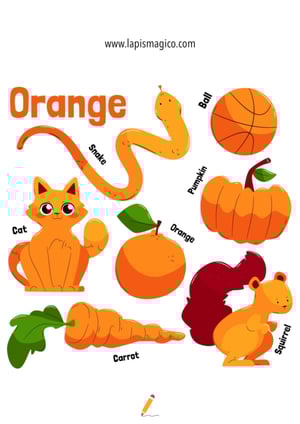 Cores em inglês, ficha pdf nº6