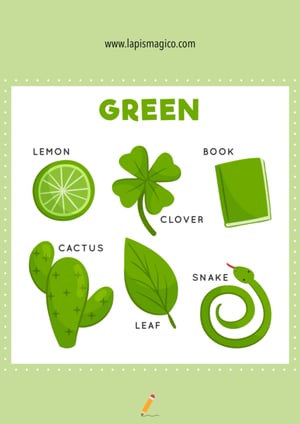 Cores em inglês, ficha pdf nº9