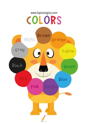 Cores em inglês, ficha pdf nº11