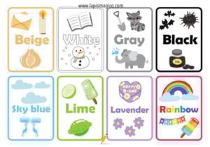 Cores em inglês, ficha pdf nº15