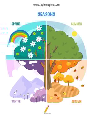 Meses e estações do ano, ficha pdf nº5