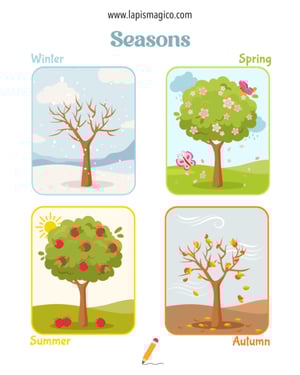 Meses e estações do ano, ficha pdf nº6