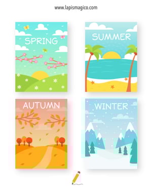 Meses e estações do ano, ficha pdf nº7