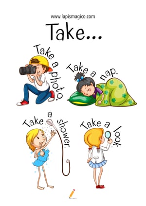 Ações em inglês, ficha pdf nº2