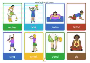 Ações em inglês, ficha pdf nº5