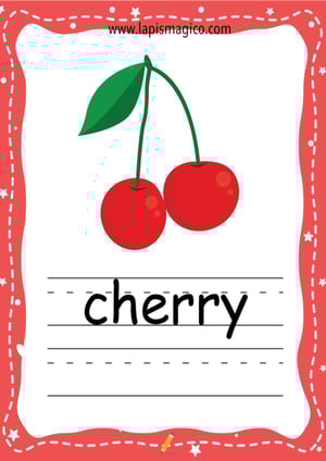 Frutos em inglês, ficha pdf nº3 Frutos em inglês, ficha pdf nº3