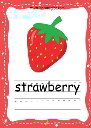 Frutos em inglês, ficha pdf nº8 Frutos em inglês, ficha pdf nº8