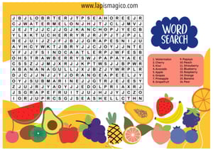 Frutos em inglês, ficha pdf nº19 Frutos em inglês, ficha pdf nº19