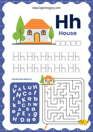 Alfabeto em inglês, ficha pdf nº8