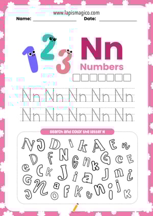 Alfabeto em inglês, ficha pdf nº14