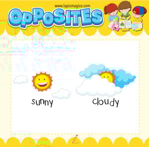 Antónimos ou opostos em inglês, ficha pdf nº1