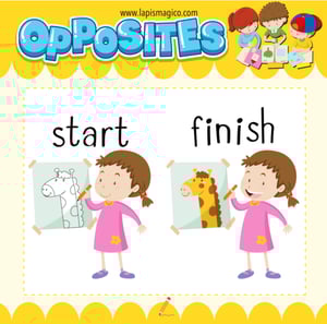 Antónimos ou opostos em inglês, ficha pdf nº2