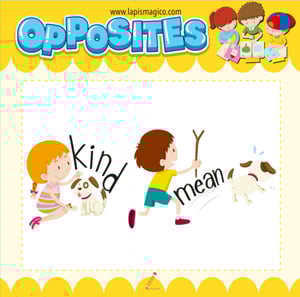 Antónimos ou opostos em inglês, ficha pdf nº7