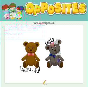 Antónimos ou opostos em inglês, ficha pdf nº16