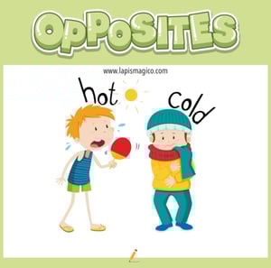 Antónimos ou opostos em inglês, ficha pdf nº20