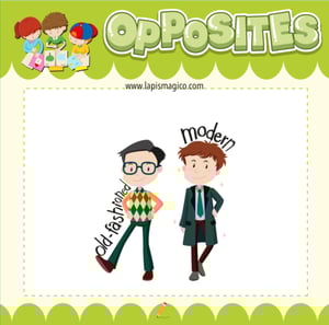 Antónimos ou opostos em inglês, ficha pdf nº22