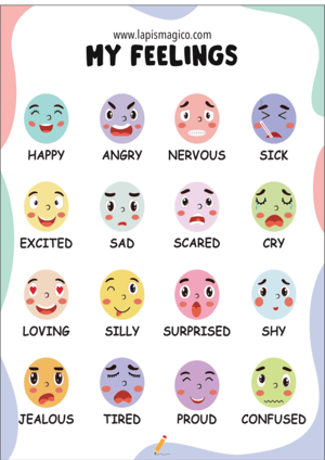 Emoções e sentimentos, ficha pdf nº13