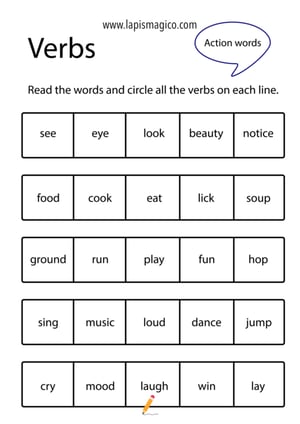 Verbos, ficha pdf nº9