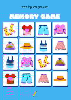 Vestuário em inglês, ficha pdf nº1