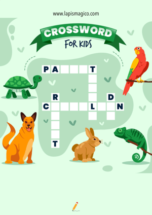 Palavras cruzadas em inglês, ficha pdf nº14