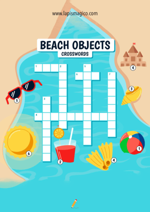 Palavras cruzadas em inglês, ficha pdf nº15