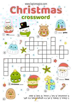 Palavras cruzadas em inglês, ficha pdf nº20