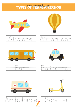 Meios de transporte, ficha pdf nº15 Meios de transporte, ficha pdf nº15