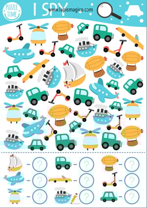 Meios de transporte, ficha pdf nº6