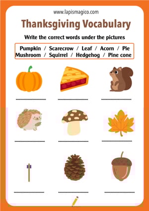 Ação de Graças, ficha pdf nº2