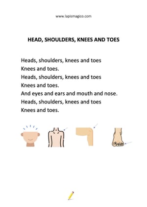 Cantigas e rimas em inglês, ficha pdf nº11