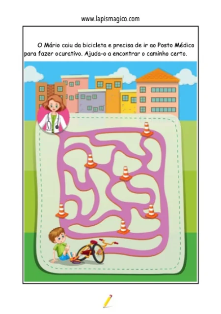 Labirinto do Posto médico, ficha pdf nº1