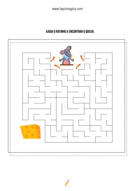 Labirintos do ratinho, ficha pdf nº1