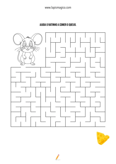 Labirintos do ratinho, ficha pdf nº3