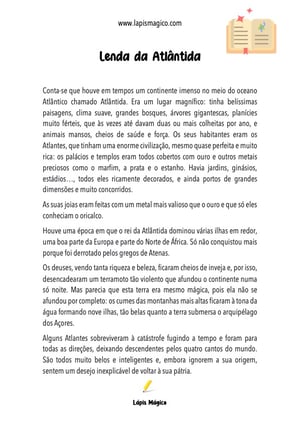 Lenda da Atlântida, ficha pdf nº1