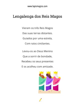 Os Três Reis Magos, ficha pdf nº1