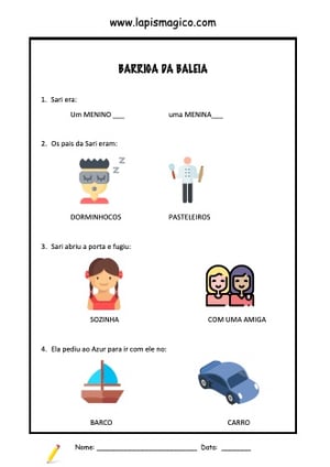 Barriga da Baleia, ficha pdf nº1