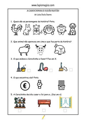 A Carochinha e o João Ratão, ficha pdf nº2