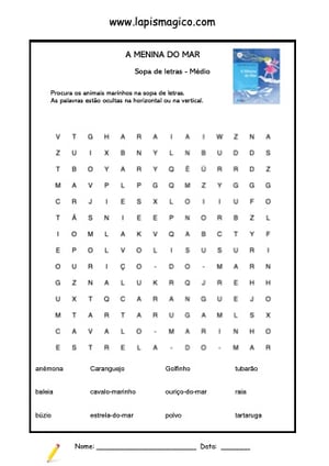 A Menina do Mar, ficha pdf nº4