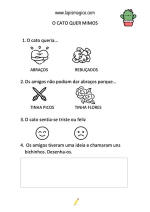 O Cato Quer Mimos, ficha pdf nº1
