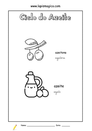 Ciclo do azeite, ficha pdf nº1 Ciclo do azeite, ficha pdf nº1