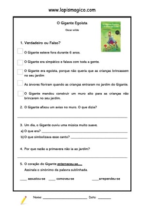 Gigante Egoista Principe, ficha pdf nº1