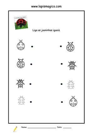 A Joaninha Resmungona, ficha pdf nº1