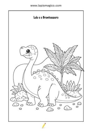 Lulu e o Brontossauro, ficha pdf nº1