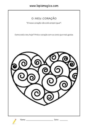 O Meu Coração, ficha pdf nº1