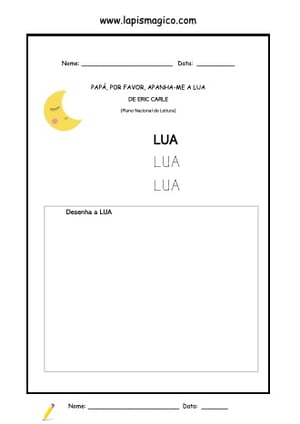 Papá, Por Favor, Apanha-me a Lua, ficha pdf nº3