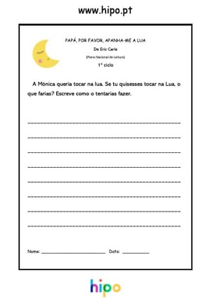 Papá, Por Favor, Apanha-me a Lua, ficha pdf nº2