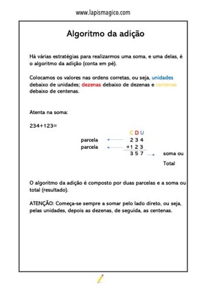 Adicao 3ano, ficha pdf nº1