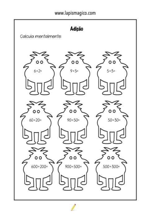 Adicao 3ano, ficha pdf nº4